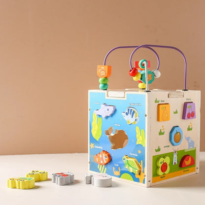 Wooden Activity Cube