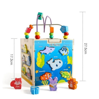 Wooden Activity Cube