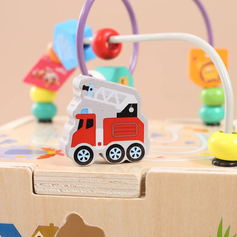 Wooden Activity Cube